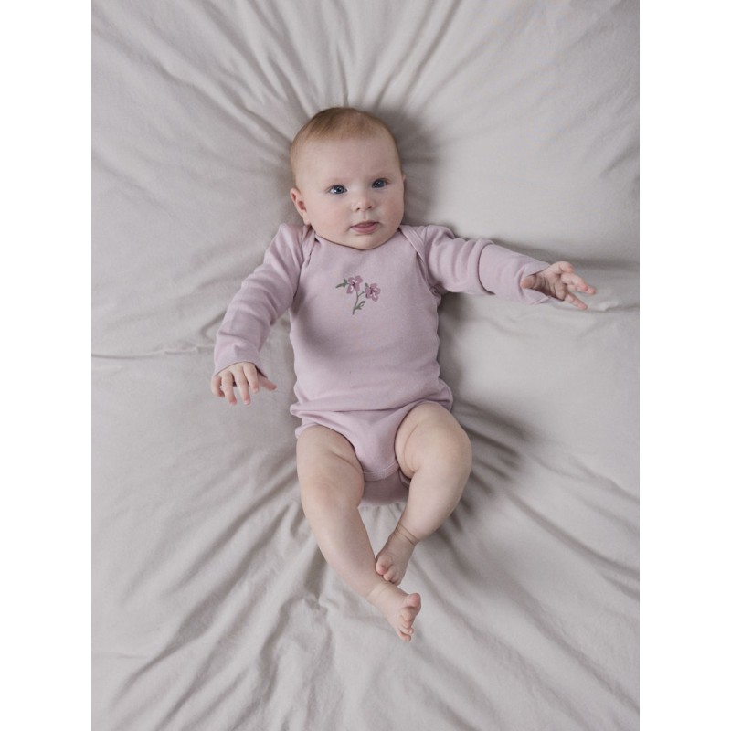 NAME IT Baby Body 3-pak Violetflower - Violet Ice