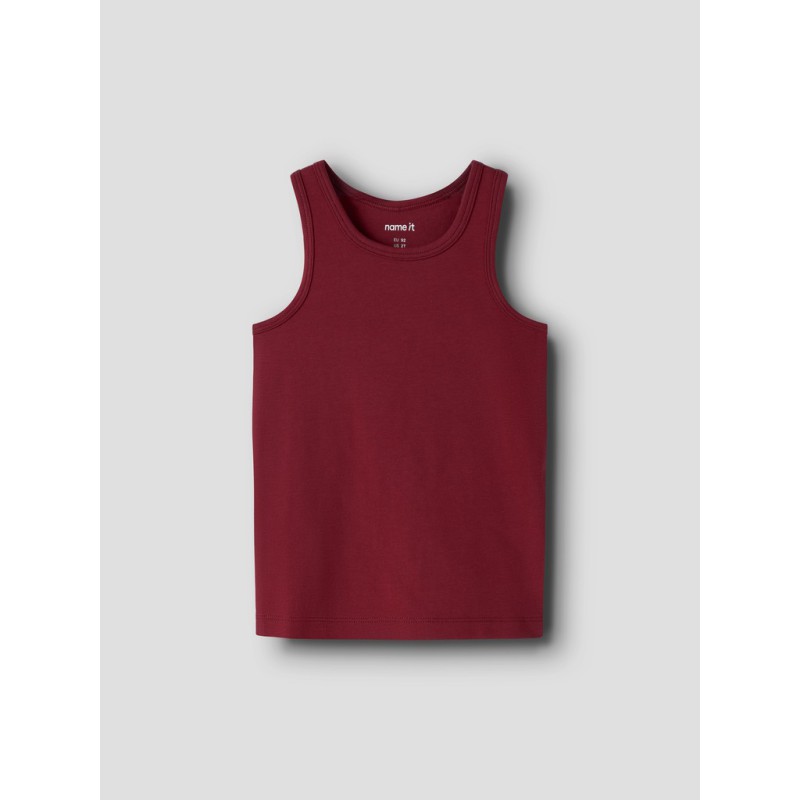 NAME IT MINI pige - Tank top 2-pak Cutie Heart - Parfait Pink