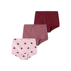 NAME IT MINI pige - Tights 3-pak Cutie Hearts -  Parfait Pink