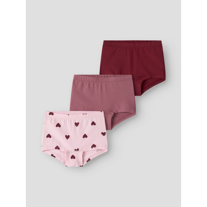 NAME IT MINI pige - Tights 3-pak Cutie Hearts -  Parfait Pink