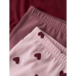 NAME IT MINI pige - Tights 3-pak Cutie Hearts -  Parfait Pink