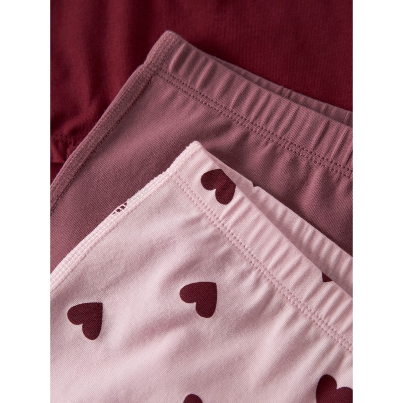 NAME IT MINI pige - Tights 3-pak Cutie Hearts -  Parfait Pink
