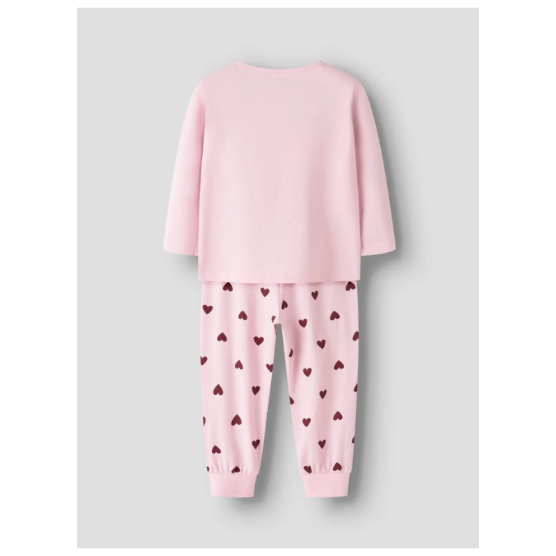 NAME IT Mini Pyjamassæt Cutie Hearts - Parfait Pink