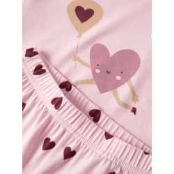 NAME IT Mini Pyjamassæt Cutie Hearts - Parfait Pink