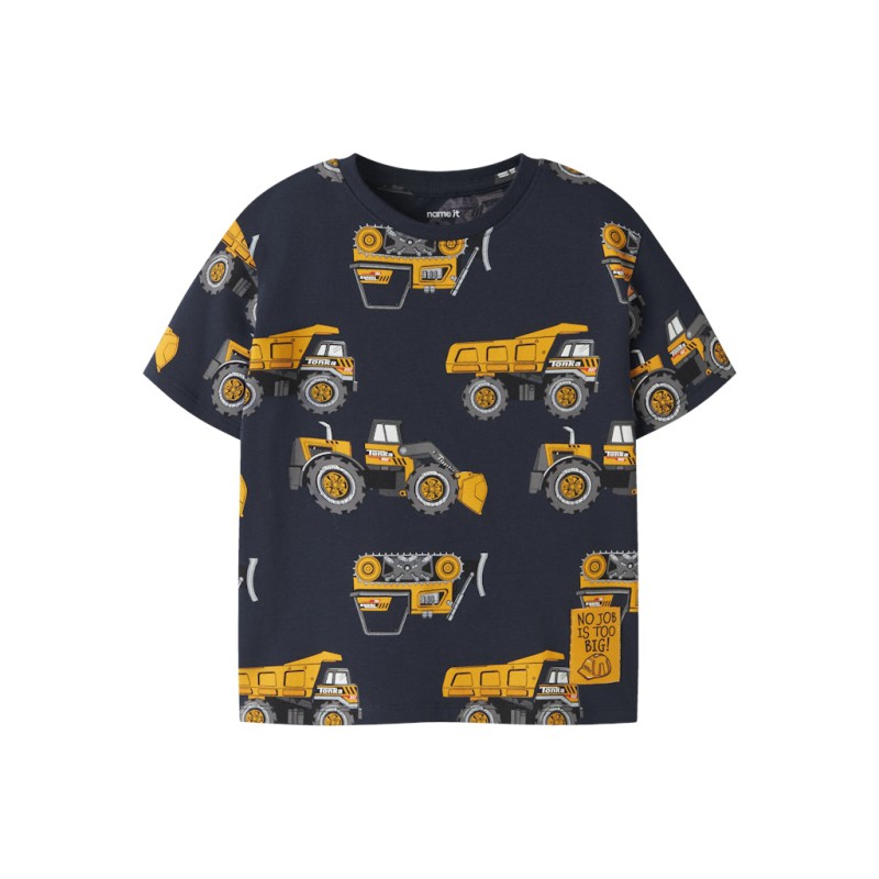NAME IT Mini Jimmy Tonka kortærmet T-shirt - Navy Blazer