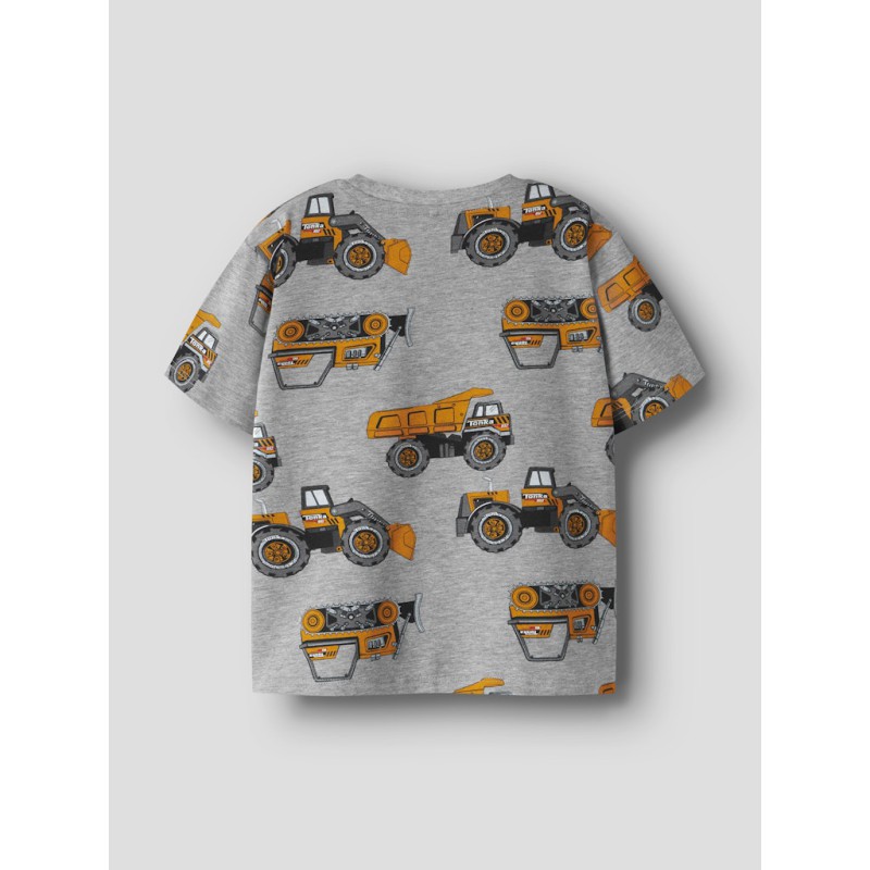NAME IT Mini Jimmy Tonka kortærmet T-shirt - Grey Melange