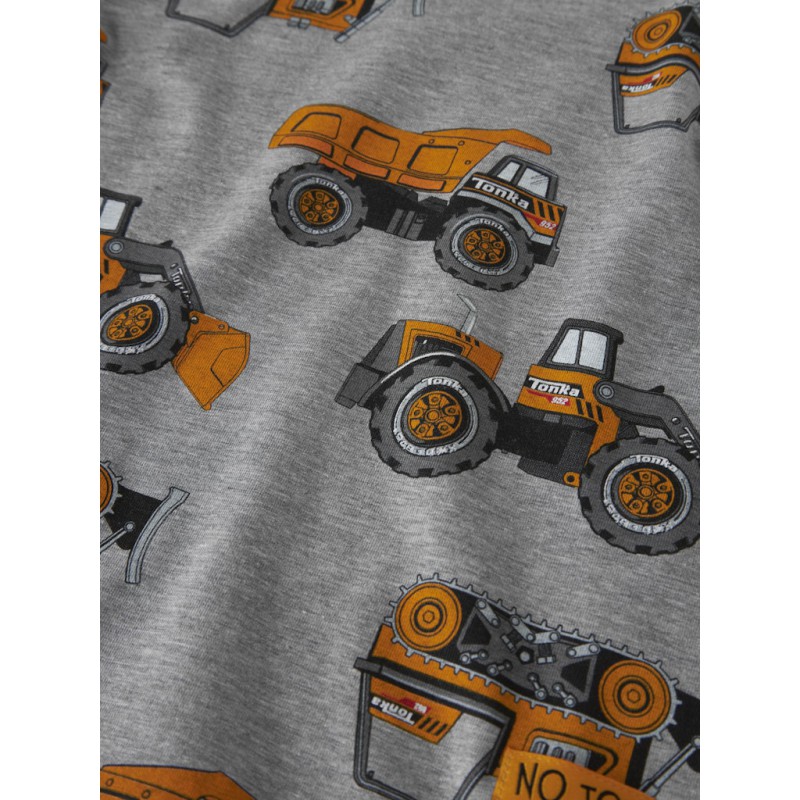 NAME IT Mini Jimmy Tonka kortærmet T-shirt - Grey Melange