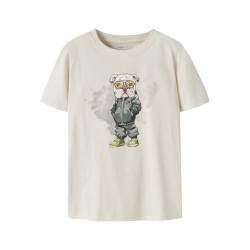 NAME IT Kids Legu kortærmet T-shirt - Antique White