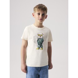 NAME IT Kids Legu kortærmet T-shirt - Antique White