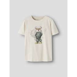NAME IT Kids Legu kortærmet T-shirt - Antique White
