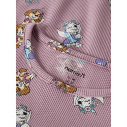 NAME IT Mini Jemina Paw langærmet bluse - Lilas
