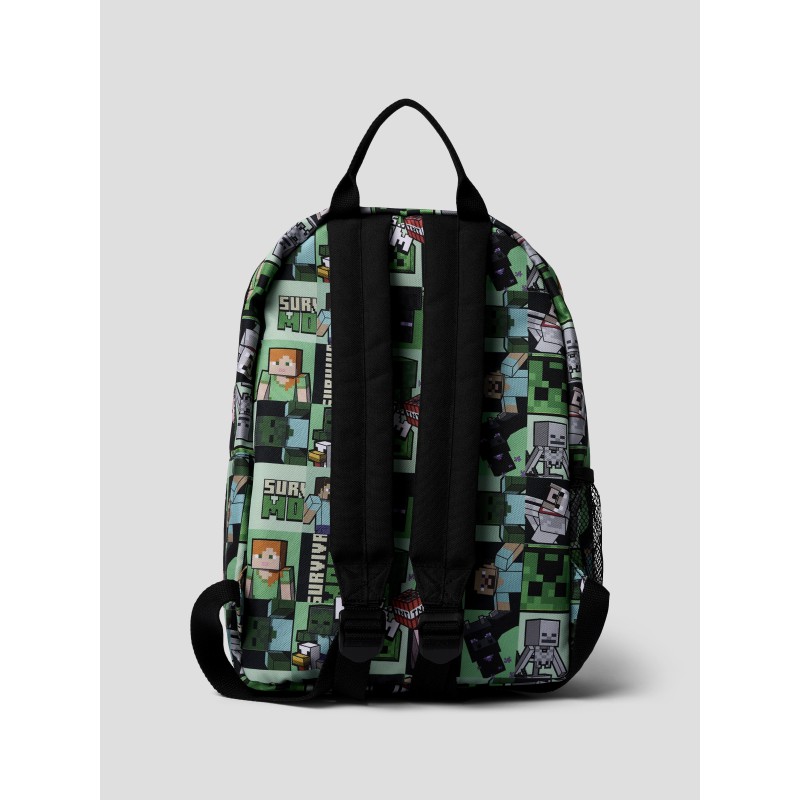 NAME IT Kids Jonk Minecraft rygsæk - Sort