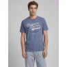 JJ REBEL Felix kortærmet T-shirt - Vintage Indigo