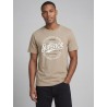 JJ REBEL Felix kortærmet T-shirt - Roasted Cashew