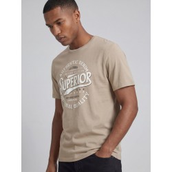 JJ REBEL Felix kortærmet T-shirt - Roasted Cashew