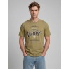 JJ REBEL Felix kortærmet T-shirt - Khaki