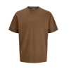 JACK & JONES Organic relaxed kortærmet T-shirt - Cocoa