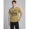 JJ REBEL Mario kortærmet T-shirt - Khaki