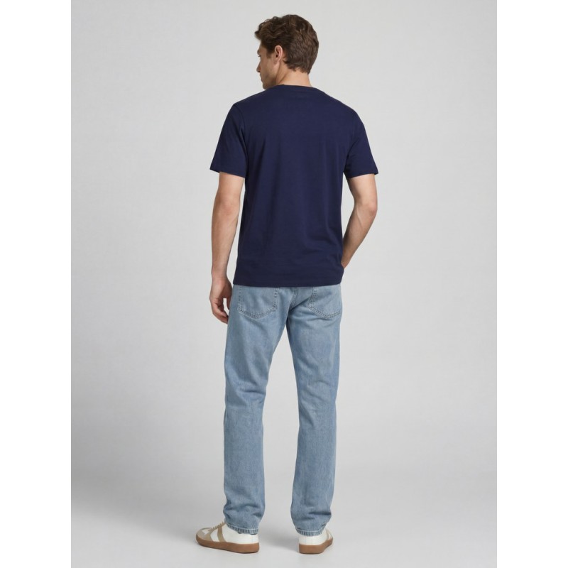 JJ REBEL Mario kortærmet T-shirt - Navy Blazer