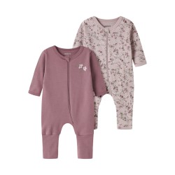NAME IT Baby Natdragt 2-pak - Violet Ice