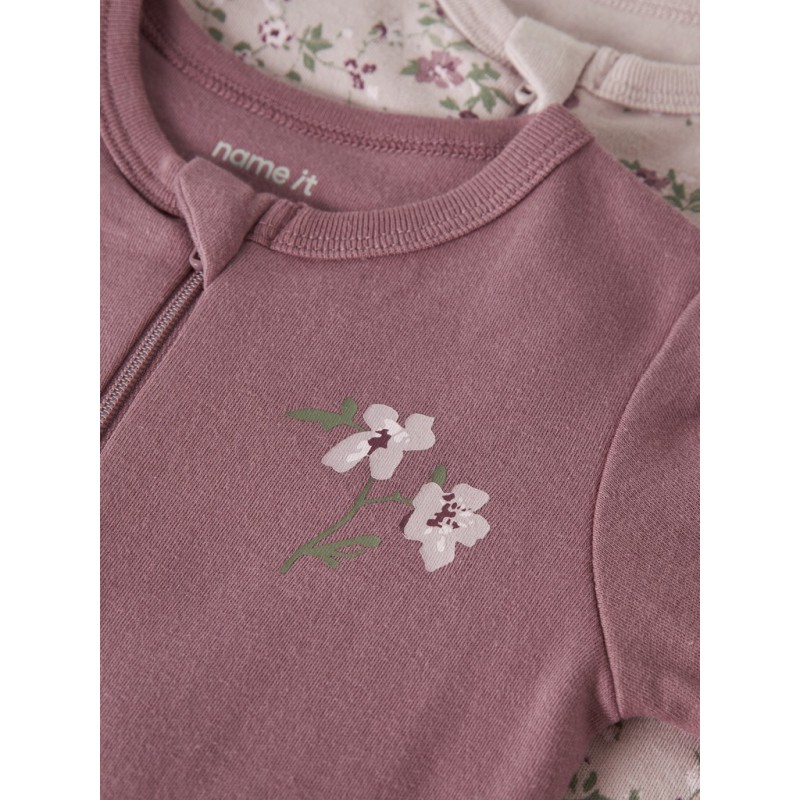 NAME IT Baby Natdragt 2-pak - Violet Ice