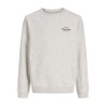 JACK & JONES Junior Norrebro Typo Sweatshirt - White Melange