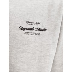 JACK & JONES Junior Norrebro Typo Sweatshirt - White Melange