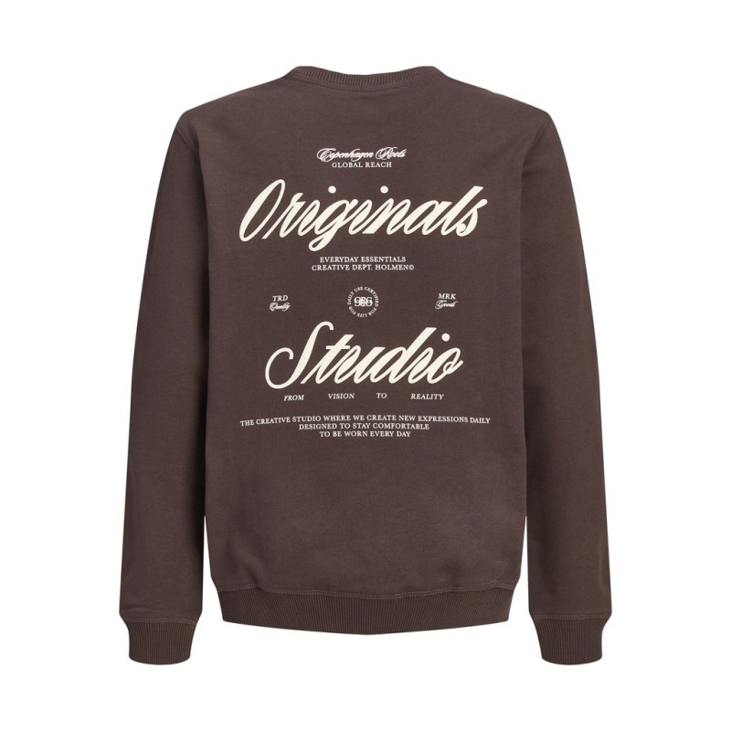 JACK & JONES Junior Norrebro Typo Sweatshirt - Java