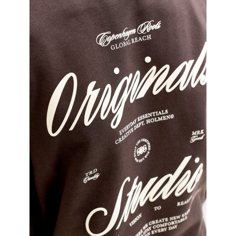 JACK & JONES Junior Norrebro Typo Sweatshirt - Java