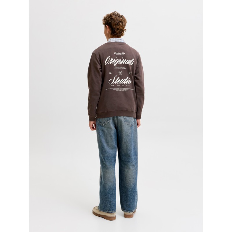JACK & JONES Junior Norrebro Typo Sweatshirt - Java