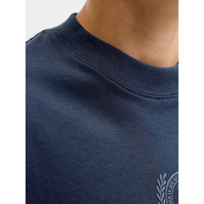JACK & JONES Junior Frederiksberg Monogram T-shirt - Sky Captain