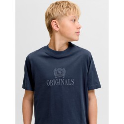 JACK & JONES Junior Frederiksberg Monogram T-shirt - Sky Captain