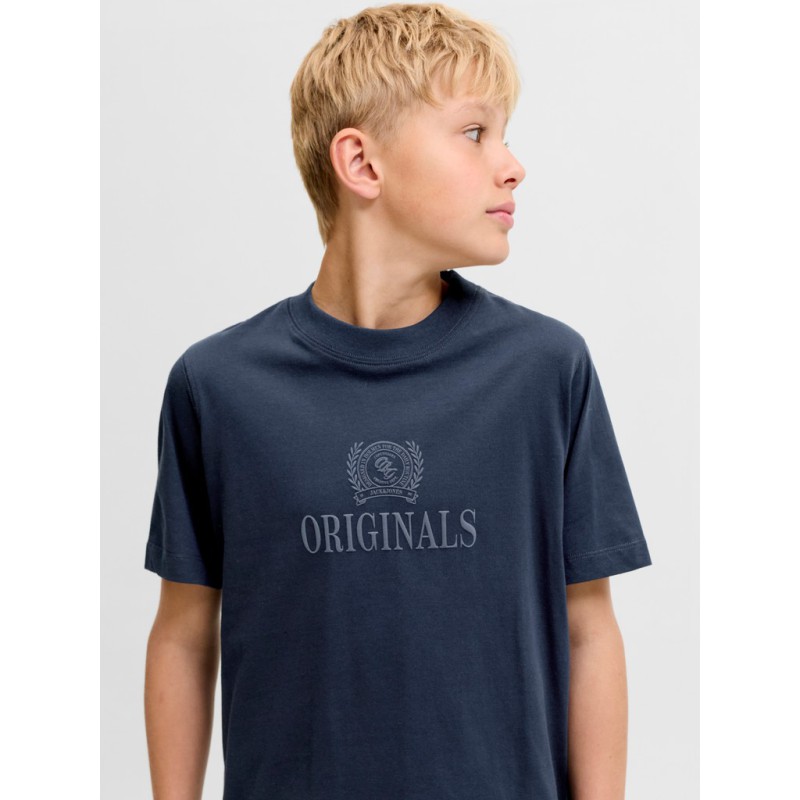 JACK & JONES Junior Frederiksberg Monogram T-shirt - Sky Captain