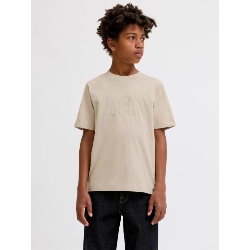 JACK & JONES Junior Frederiksberg Monogram T-shirt - Feather Gray