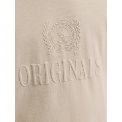 JACK & JONES Junior Frederiksberg Monogram T-shirt - Feather Gray
