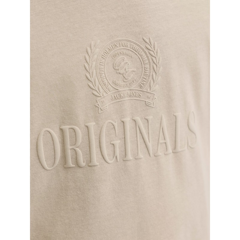 JACK & JONES Junior Frederiksberg Monogram T-shirt - Feather Gray