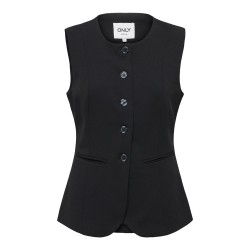 ONLY Aja-Yo fitted tailor vest - Sort