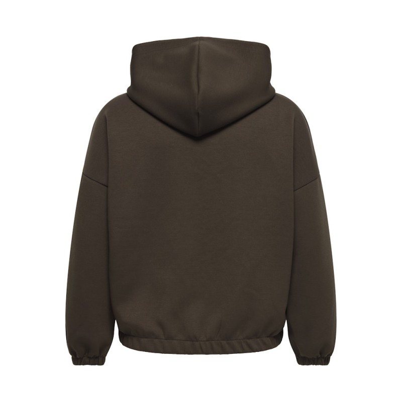ONLY CARMAKOMA Carlett lynlås hoodie - Bracken
