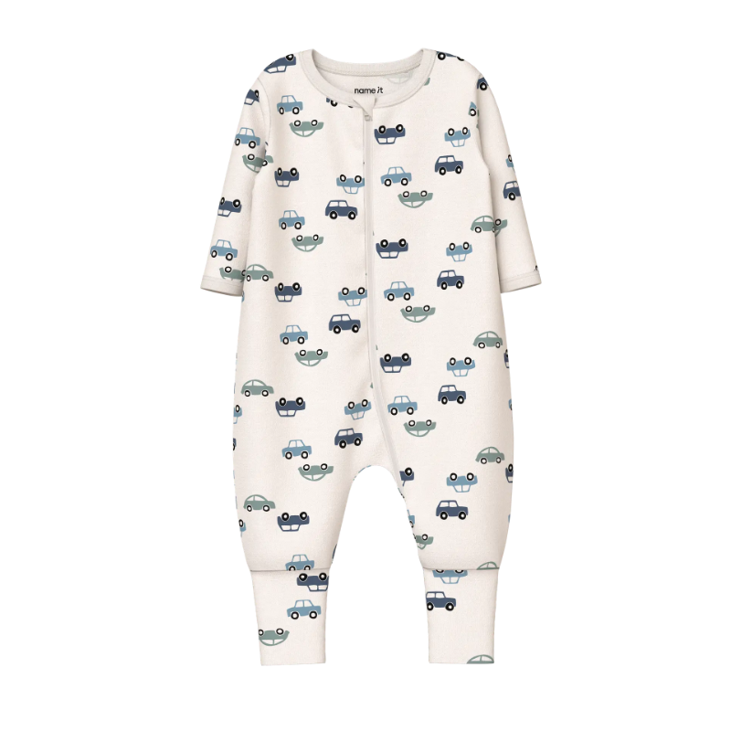 NAME IT Baby Natdragt 2-pak biler - Jet Stream / Ashley Blue