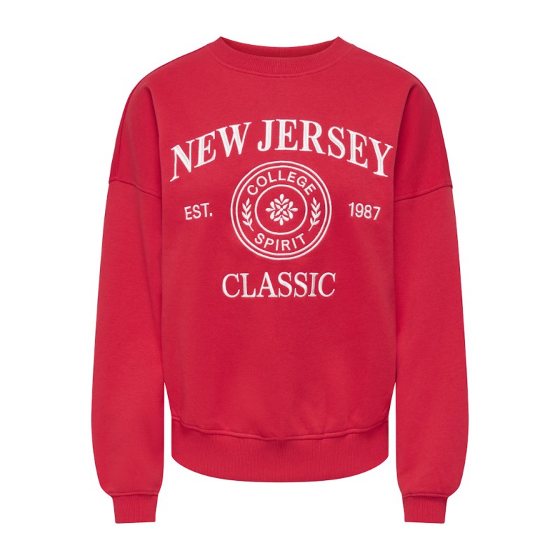 JDY Mesa langærmet sweatshirt - Racing Red