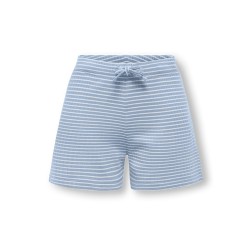 KIDS ONLY Pamia stribede shorts - Cashmere Blue Thin White Stripes