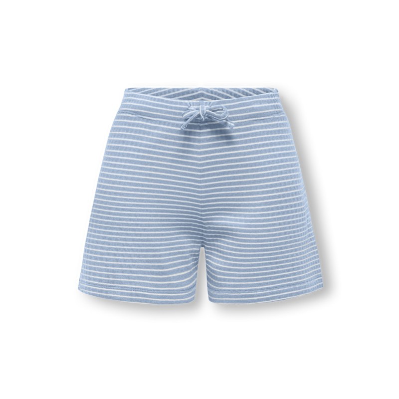 KIDS ONLY Pamia stribede shorts - Cashmere Blue Thin White Stripes