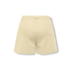 KIDS ONLY Pamia stribede shorts - Double Cream Thin White Stripes