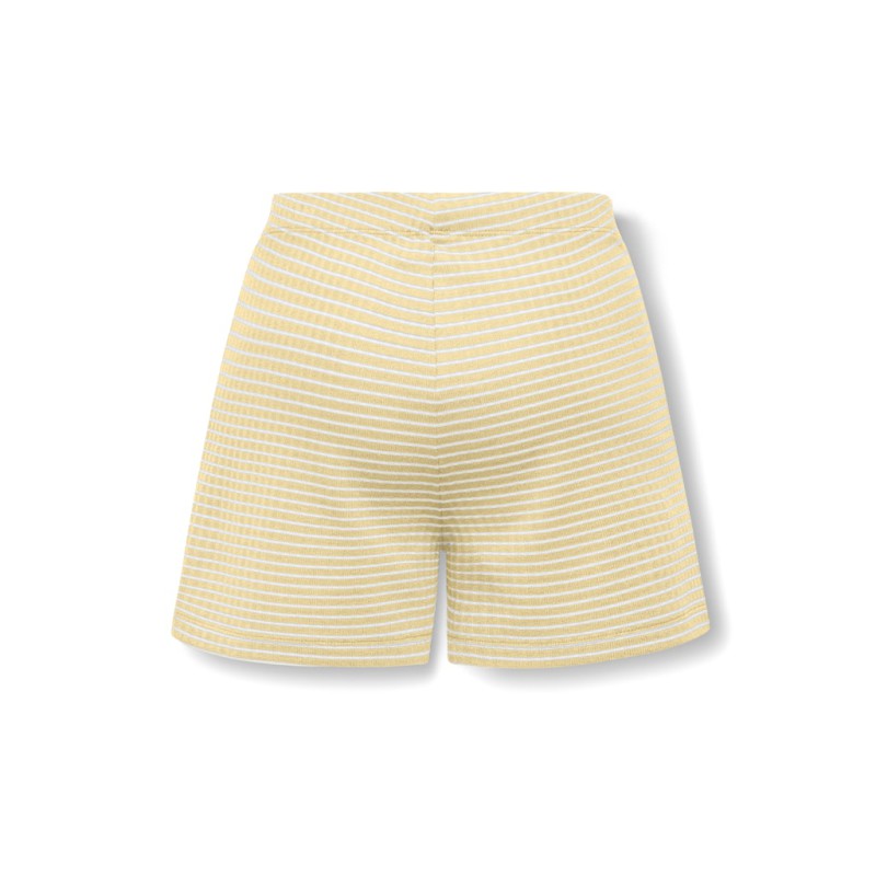KIDS ONLY Pamia stribede shorts - Double Cream Thin White Stripes