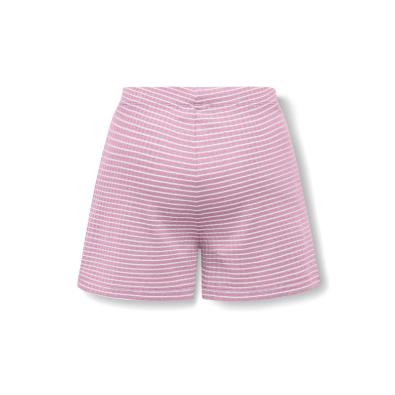KIDS ONLY Pamia stribede shorts - Sweet Lilac Thin White Stripes