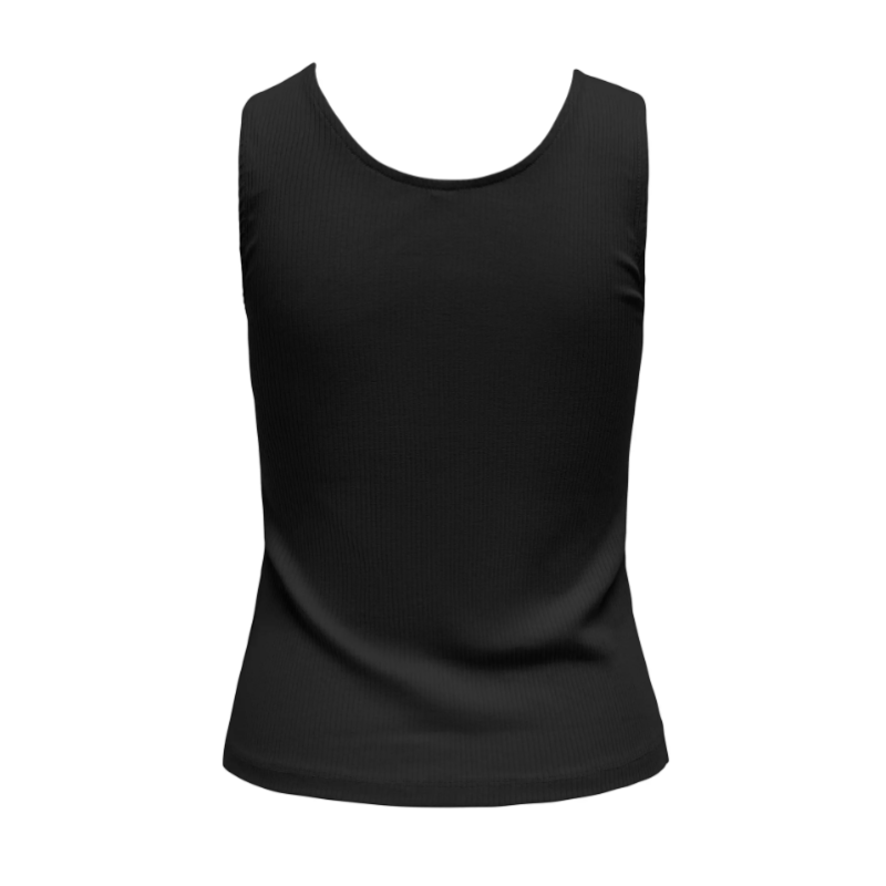 ONLY Simpel knap top - Sort