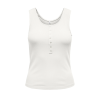 ONLY Simpel knap top - Cloud Dancer