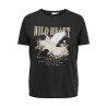 ONLY CARMAKOMA Lucy T-shirt - Black "Wild Heart Eagle"