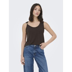JDY Uffa S/L top - Chicory Coffee