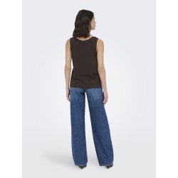JDY Uffa S/L top - Chicory Coffee